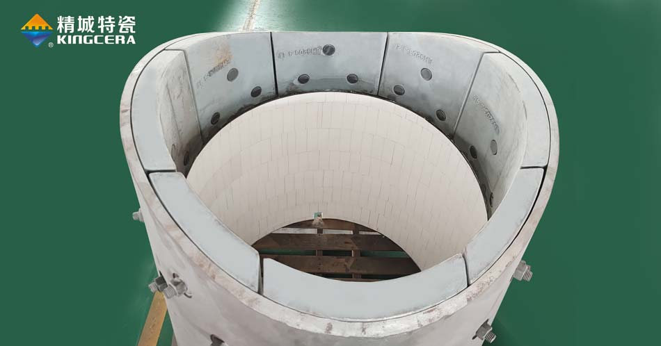 钢铁厂耐磨陶瓷内衬偏疼溜槽