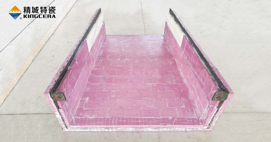 立磨进料溜槽_入磨溜槽耐磨衬板