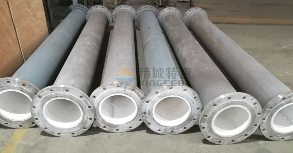 陶瓷环内衬耐磨陶瓷管路